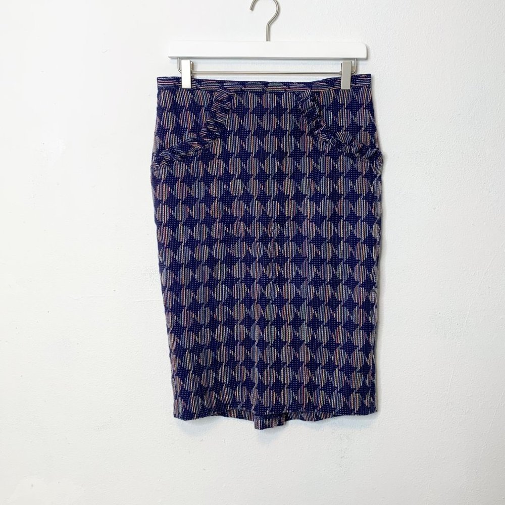 Anthropologie Eva Franco rainbow pencil skirt size 10